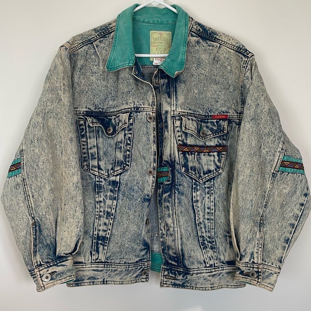 Vintage Bonjour Denim Jacket